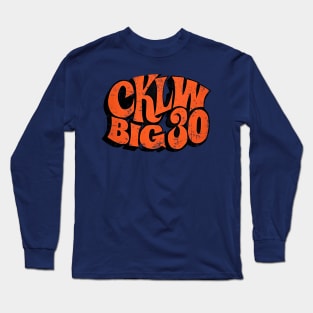 vintage CKLW 90s FM Radio Long Sleeve T-Shirt